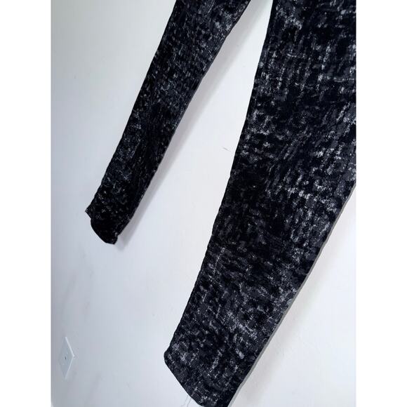 POLO RALPH LAUREN black silver metallic Arye Tompkins skinny cropped pants - Picture 5 of 12